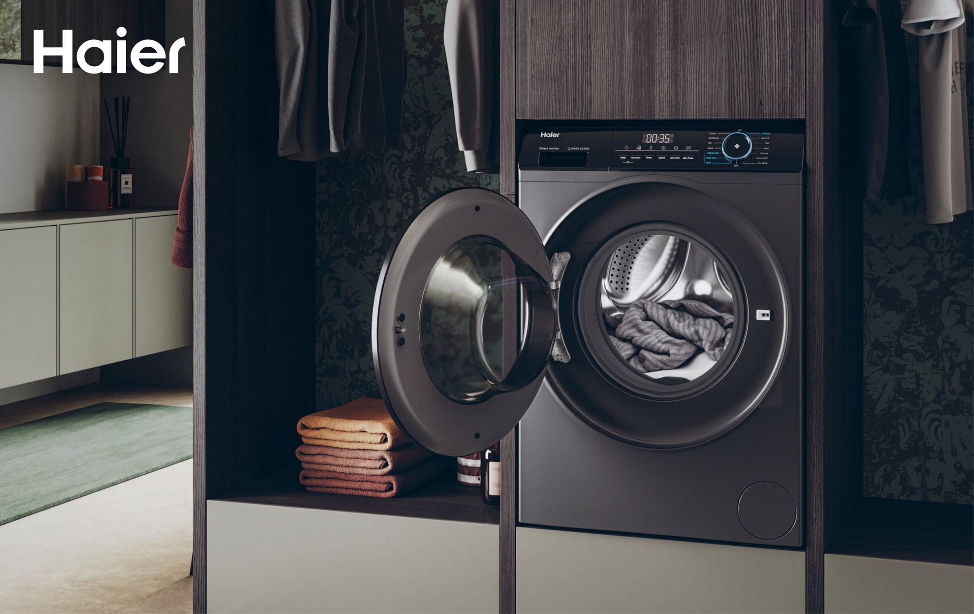 Стиральная и сушильная машина Haier I-Pro 3: дизайн с антрацитовым цветом и современные технологии